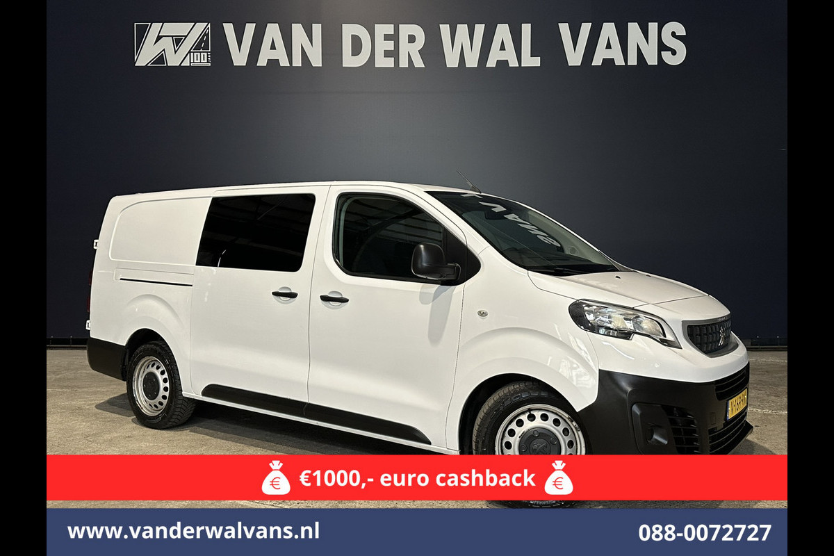 Peugeot Expert 2.0 BlueHDI 123pk L3H1 Dubbele Cabine Euro6 Airco | 2x zijdeur | 2500kg Trekhaak | 5-Zits Cruisecontrol, Parkeersensoren Peugeot Expert 2.0 BlueHDI 123pk L3H1 Dubbele Cabine Euro6 Airco | 2x zijdeur | 2500kg Trekhaak | 5-Zits Cruisecontrol, Parkeersensoren