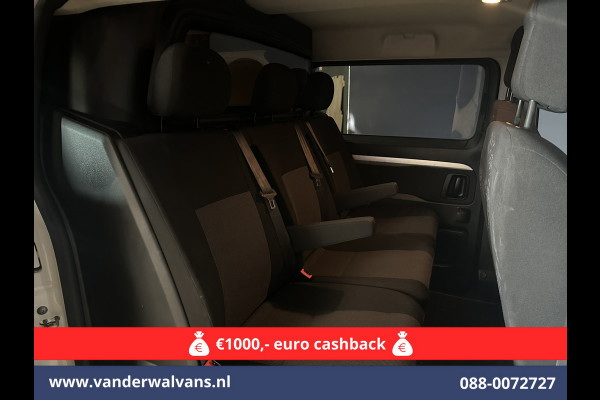 Peugeot Expert 2.0 BlueHDI 123pk L3H1 Dubbele Cabine Euro6 Airco | 2x zijdeur | 2500kg Trekhaak | 5-Zits Cruisecontrol, Parkeersensoren