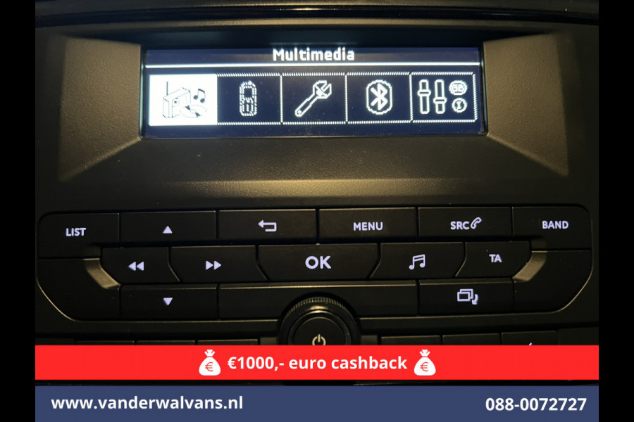Peugeot Expert 2.0 BlueHDI 123pk L3H1 Dubbele Cabine Euro6 Airco | 2x zijdeur | 2500kg Trekhaak | 5-Zits Cruisecontrol, Parkeersensoren