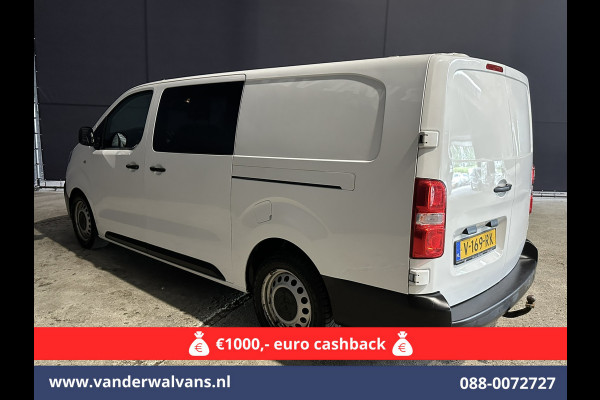 Peugeot Expert 2.0 BlueHDI 123pk L3H1 Dubbele Cabine Euro6 Airco | 2x zijdeur | 2500kg Trekhaak | 5-Zits Cruisecontrol, Parkeersensoren