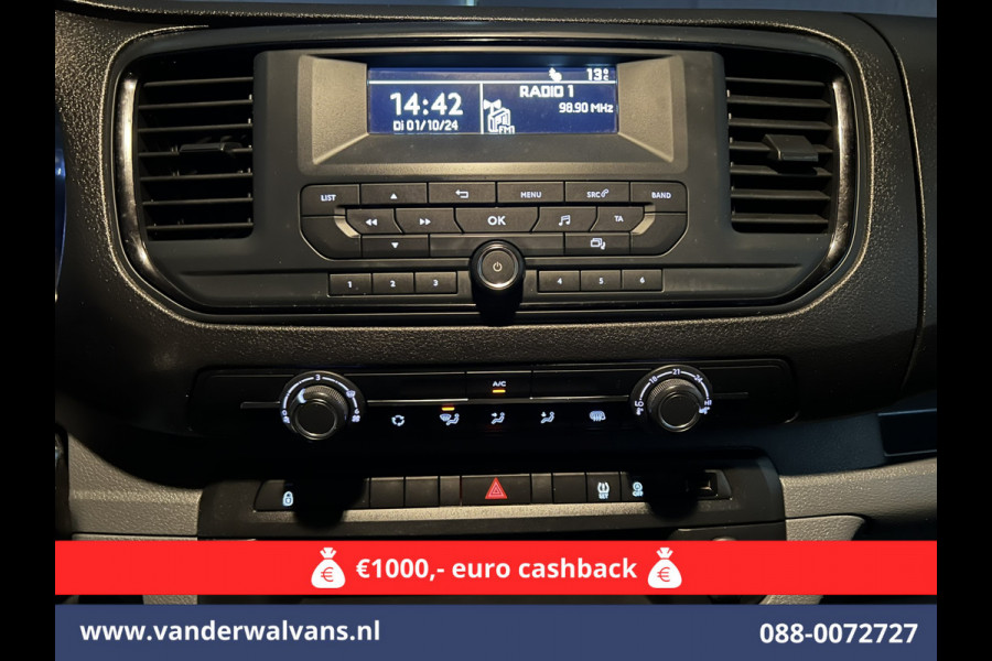 Peugeot Expert 2.0 BlueHDI 123pk L3H1 Dubbele Cabine Euro6 Airco | 2x zijdeur | 2500kg Trekhaak | 5-Zits Cruisecontrol, Parkeersensoren