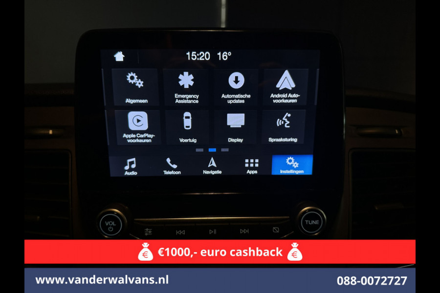 Ford Transit 2.0 TDCI 131pk L3H2 Euro6 Airco | Navigatie | Camera | Cruisecontrol | Apple Carplay | Stoelverwarming Android Auto, verwarmde voorruit, Parkeersensoren, Bijrijdersbank