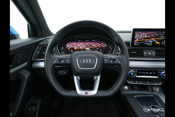 Audi Q5 Audi Q5 50 TFSI e S-Line Black-Edition Quattro Plug-In (INCL-BTW) *PANO | LEATHER-FABRIC | FULL-LED | DIGI-COCKPIT | NAVI-FULLMAP | HEATED-SPORTSEATS | KEYLESS | DAB+ | CAMERA | PRIVACY-GLASS | SHIFT-PADDLES | ECC | AMBIENT-LIGHT | PDC | CRUISE .