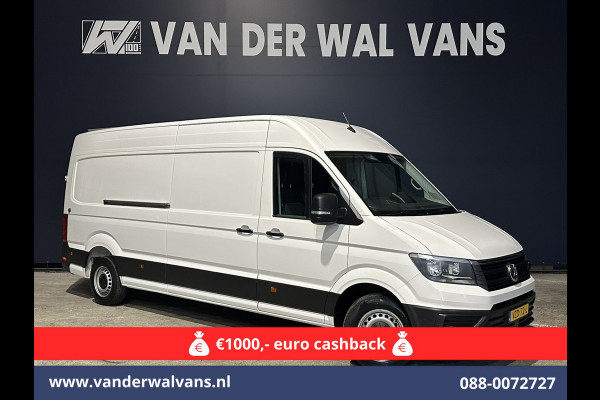 Volkswagen Crafter 2.0 TDI 140 pk L4H3 L3H2 Euro6 ** Airco | 3000kg trekhaak | Cruisecontrol | Parkeersensoren Bijrijdersbank