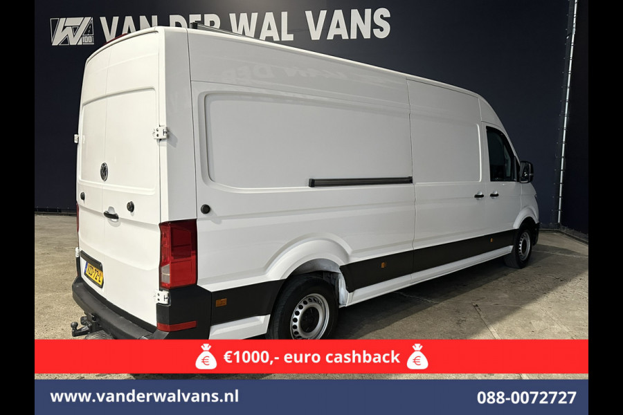 Volkswagen Crafter 2.0 TDI 140 pk L4H3 L3H2 Euro6 ** Airco | 3000kg trekhaak | Cruisecontrol | Parkeersensoren Bijrijdersbank