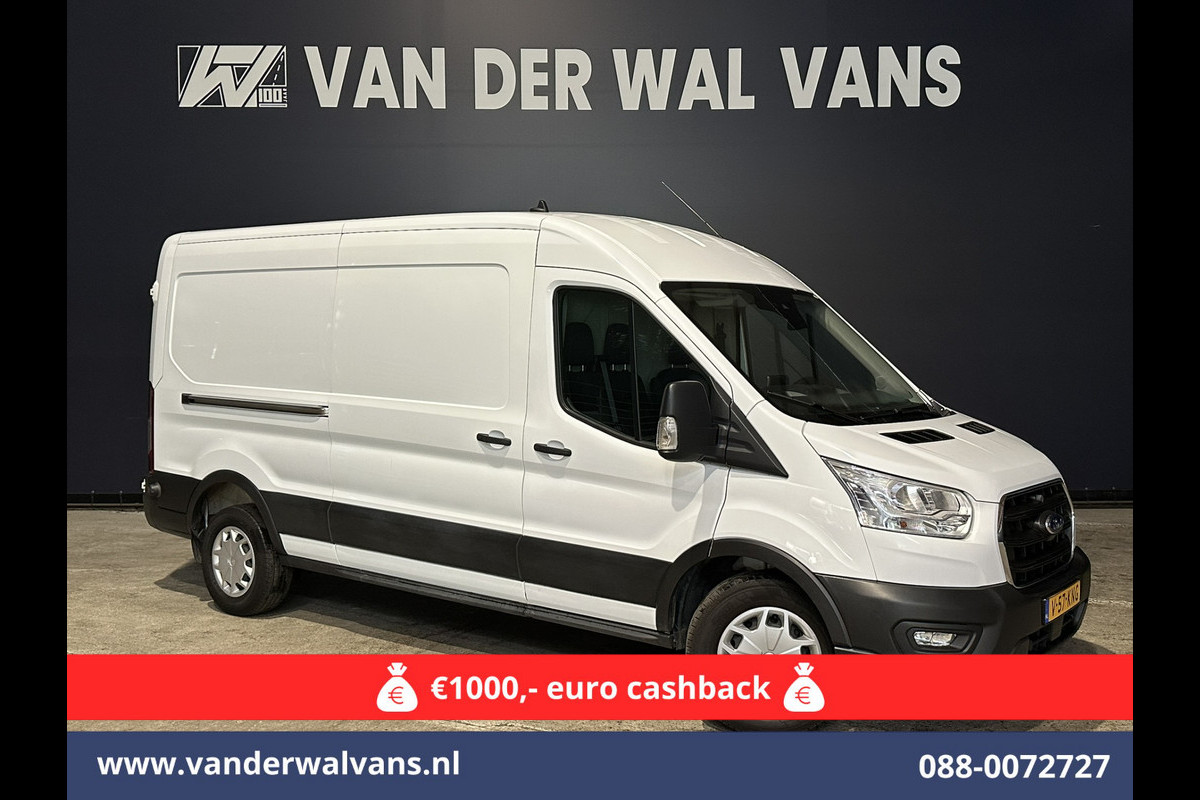 Ford Transit 2.0 TDCI 131pk L3H2 Euro6 Airco | Camera | Navigatie | Apple Carplay | Cruisecontrol | Stoelverwarming Android Auto, Verwarmde voorruit, Parkeersensoren, Bijrijdersbank