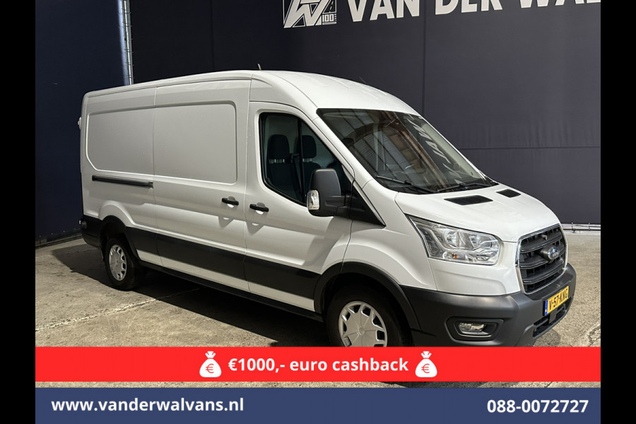 Ford Transit 2.0 TDCI 131pk L3H2 Euro6 Airco | Camera | Navigatie | Apple Carplay | Cruisecontrol | Stoelverwarming Android Auto, Verwarmde voorruit, Parkeersensoren, Bijrijdersbank