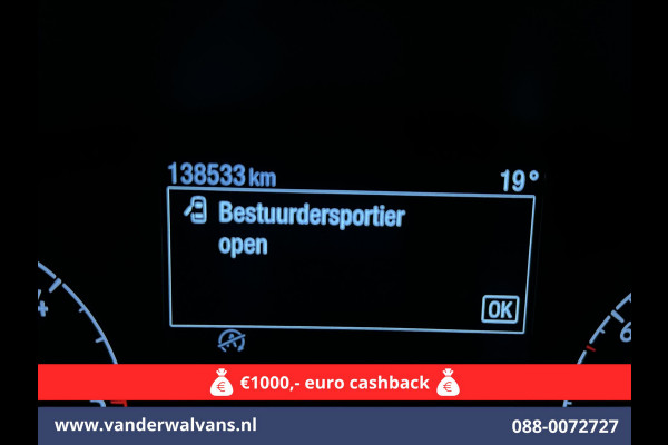 Ford Transit 2.0 TDCI 131pk L3H2 Euro6 Airco | Camera | Navigatie | Apple Carplay | Cruisecontrol | Stoelverwarming Android Auto, Verwarmde voorruit, Parkeersensoren, Bijrijdersbank