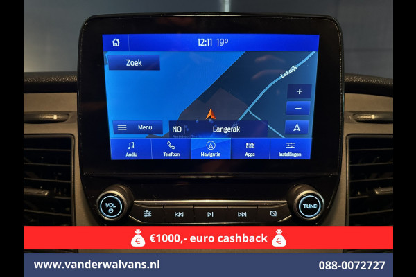 Ford Transit 2.0 TDCI 131pk L3H2 Euro6 Airco | Camera | Navigatie | Apple Carplay | Cruisecontrol Stoelverwarming, Verwarmde voorruit, Parkeersensoren, Bijrijdersbank, 2500kg trekvermogen