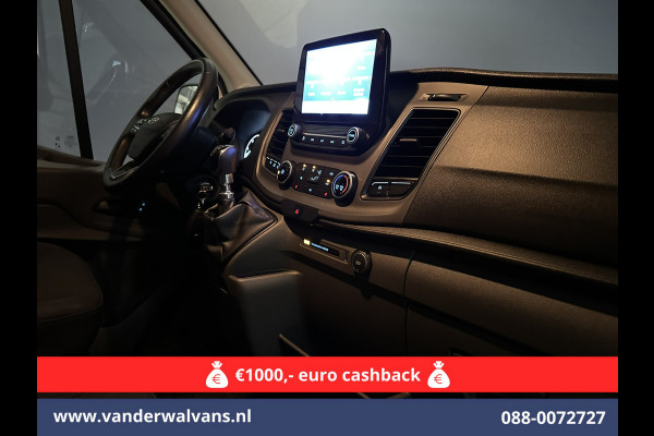 Ford Transit 2.0 TDCI 131pk L3H2 Euro6 Airco | Camera | Navigatie | Apple Carplay | Cruisecontrol Stoelverwarming, Verwarmde voorruit, Parkeersensoren, Bijrijdersbank, 2500kg trekvermogen