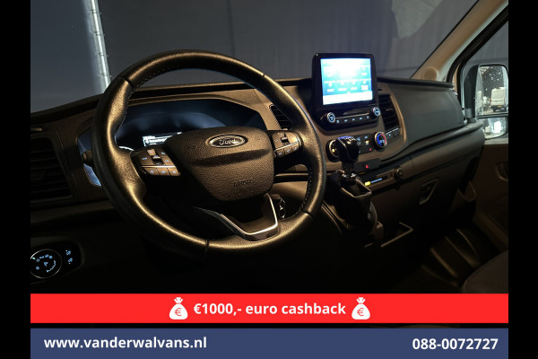 Ford Transit 2.0 TDCI 131pk L3H2 Euro6 Airco | Camera | Navigatie | Apple Carplay | Cruisecontrol Stoelverwarming, Verwarmde voorruit, Parkeersensoren, Bijrijdersbank, 2500kg trekvermogen