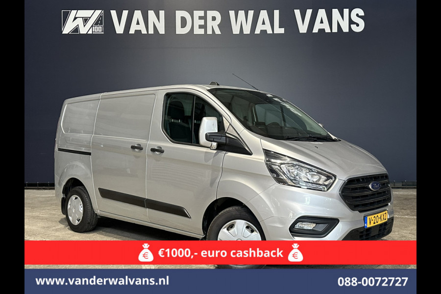 Ford Transit Custom 2.0 TDCI 130pk L1H1 Euro6 Airco | Camera | Navigatie | LED | Cruisecontrol Parkeersensoren, Stoelverwarming, Verwarmde voorruit, Bijrijdersbank, 2500kg trekvermogen