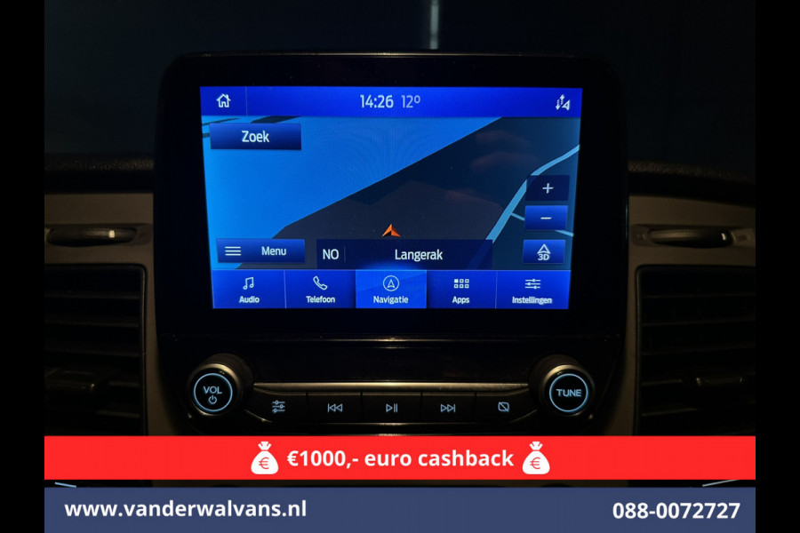Ford Transit Custom 2.0 TDCI 130pk L1H1 Euro6 Airco | Camera | Navigatie | LED | Cruisecontrol Parkeersensoren, Stoelverwarming, Verwarmde voorruit, Bijrijdersbank, 2500kg trekvermogen