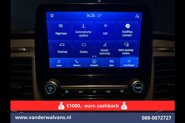 Ford Transit Custom 2.0 TDCI 130pk L1H1 Euro6 Airco | Camera | Navigatie | LED | Cruisecontrol Parkeersensoren, Stoelverwarming, Verwarmde voorruit, Bijrijdersbank, 2500kg trekvermogen