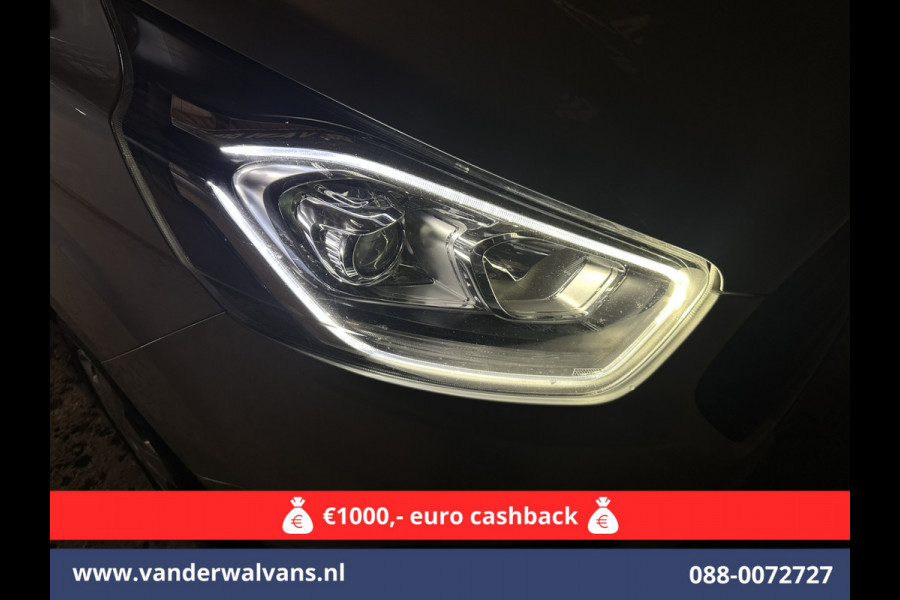 Ford Transit Custom 2.0 TDCI 130pk L1H1 Euro6 Airco | Camera | Navigatie | LED | Cruisecontrol Parkeersensoren, Stoelverwarming, Verwarmde voorruit, Bijrijdersbank, 2500kg trekvermogen