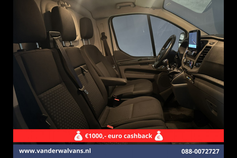 Ford Transit Custom 2.0 TDCI 130pk L1H1 Euro6 Airco | Camera | Navigatie | LED | Cruisecontrol Parkeersensoren, Stoelverwarming, Verwarmde voorruit, Bijrijdersbank, 2500kg trekvermogen