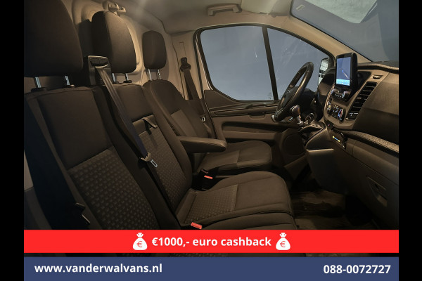 Ford Transit Custom 2.0 TDCI 130pk L1H1 Euro6 Airco | Camera | Navigatie | LED | Cruisecontrol Parkeersensoren, Stoelverwarming, Verwarmde voorruit, Bijrijdersbank, 2500kg trekvermogen