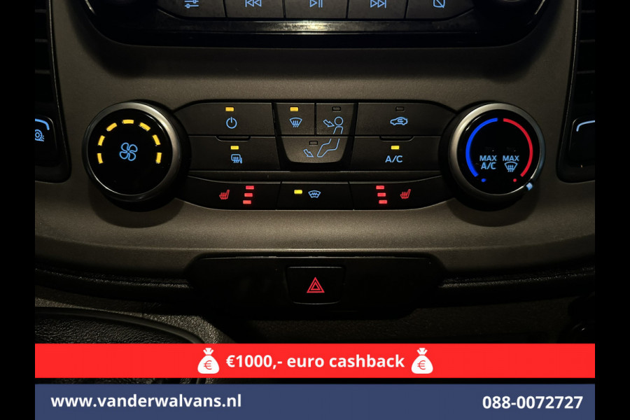 Ford Transit Custom 2.0 TDCI 130pk L1H1 Euro6 Airco | Camera | Navigatie | LED | Cruisecontrol Parkeersensoren, Stoelverwarming, Verwarmde voorruit, Bijrijdersbank, 2500kg trekvermogen