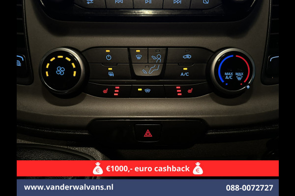 Ford Transit Custom 2.0 TDCI 130pk L1H1 Euro6 Airco | Camera | Navigatie | LED | Cruisecontrol Parkeersensoren, Stoelverwarming, Verwarmde voorruit, Bijrijdersbank, 2500kg trekvermogen