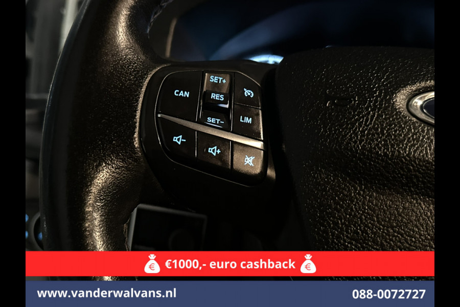 Ford Transit Custom 2.0 TDCI 130pk L1H1 Euro6 Airco | Camera | Navigatie | LED | Cruisecontrol Parkeersensoren, Stoelverwarming, Verwarmde voorruit, Bijrijdersbank, 2500kg trekvermogen