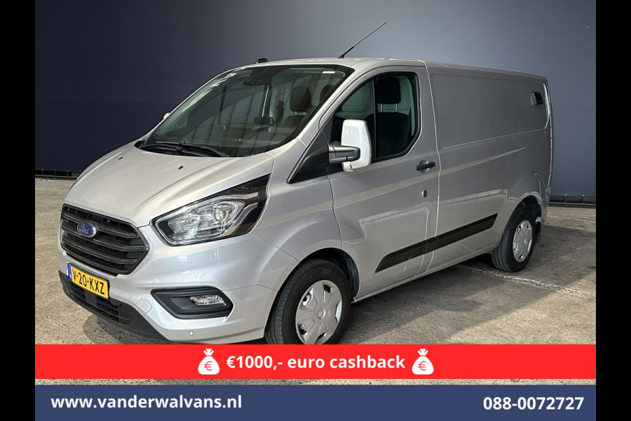 Ford Transit Custom 2.0 TDCI 130pk L1H1 Euro6 Airco | Camera | Navigatie | LED | Cruisecontrol Parkeersensoren, Stoelverwarming, Verwarmde voorruit, Bijrijdersbank, 2500kg trekvermogen