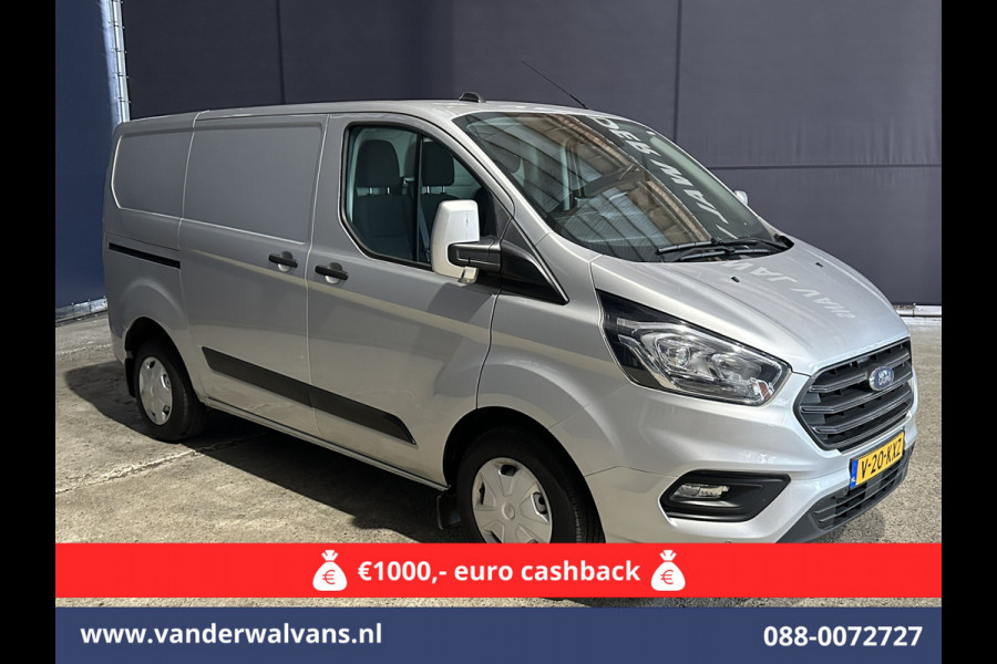 Ford Transit Custom 2.0 TDCI 130pk L1H1 Euro6 Airco | Camera | Navigatie | LED | Cruisecontrol Parkeersensoren, Stoelverwarming, Verwarmde voorruit, Bijrijdersbank, 2500kg trekvermogen