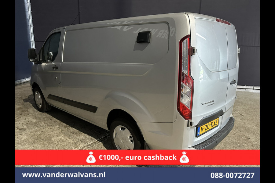 Ford Transit Custom 2.0 TDCI 130pk L1H1 Euro6 Airco | Camera | Navigatie | LED | Cruisecontrol Parkeersensoren, Stoelverwarming, Verwarmde voorruit, Bijrijdersbank, 2500kg trekvermogen