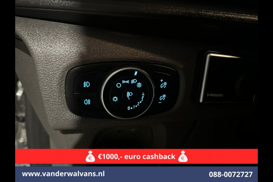 Ford Transit Custom 2.0 TDCI 130pk L1H1 Euro6 Airco | Camera | Navigatie | LED | Cruisecontrol Parkeersensoren, Stoelverwarming, Verwarmde voorruit, Bijrijdersbank, 2500kg trekvermogen