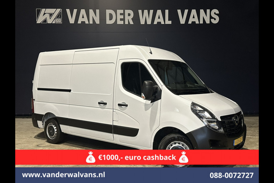 Opel Movano 2.3 Turbo 150pk L2H2 Euro6 Airco | Leder | 2500kg Trekhaak | Navigatie | Camera cruisecontrol, parkeersensoren, LED, bijrijdersbank