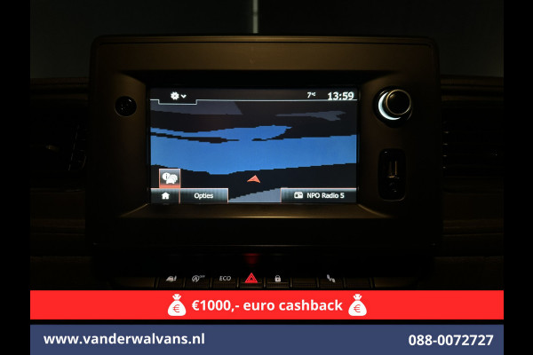 Opel Movano 2.3 Turbo 150pk L2H2 Euro6 Airco | Leder | 2500kg Trekhaak | Navigatie | Camera cruisecontrol, parkeersensoren, LED, bijrijdersbank