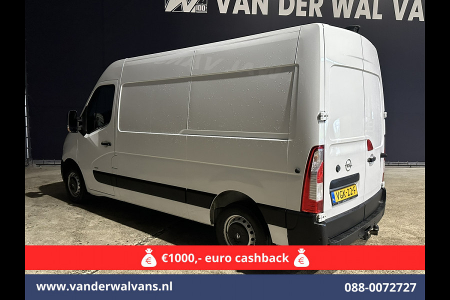 Opel Movano 2.3 Turbo 150pk L2H2 Euro6 Airco | Leder | 2500kg Trekhaak | Navigatie | Camera cruisecontrol, parkeersensoren, LED, bijrijdersbank