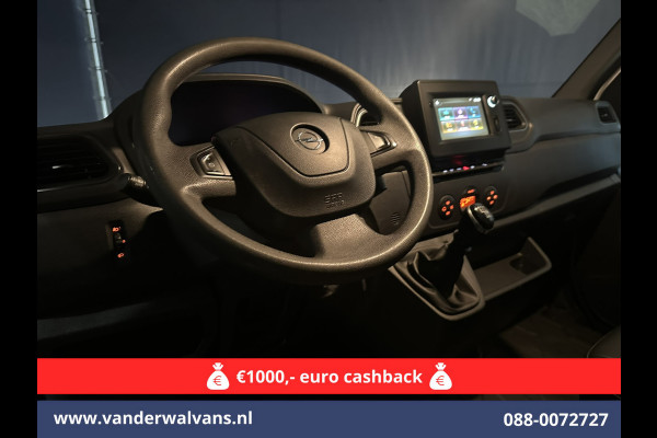 Opel Movano 2.3 Turbo 150pk L2H2 Euro6 Airco | Leder | 2500kg Trekhaak | Navigatie | Camera cruisecontrol, parkeersensoren, LED, bijrijdersbank