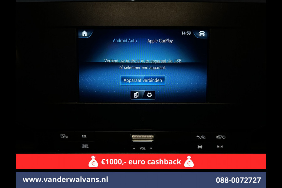 Mercedes-Benz Sprinter 317 CDI 170pk L3H2 Euro6 Airco | Camera | Apple Carplay | Android Auto Cruisecontrol, Parkeersensoren, Stoelverwarming, Bijrijdersbank, MBUX