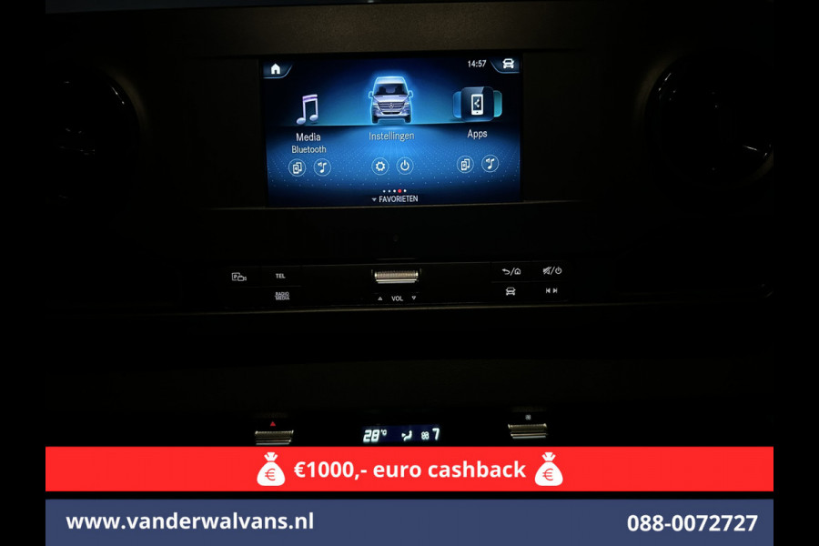 Mercedes-Benz Sprinter 317 CDI 170pk L3H2 Euro6 Airco | Camera | Apple Carplay | Android Auto Cruisecontrol, Parkeersensoren, Stoelverwarming, Bijrijdersbank, MBUX
