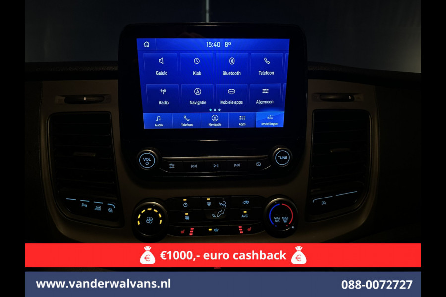 Ford Transit 2.0 TDCI 130pk L3H2 Euro6 Airco | Camera | Navigatie | Apple Carplay | Android Auto Cruisecontrol, Stoelverwarming, Parkeersensoren, Verwarmde voorruit, Bijrijdersbank
