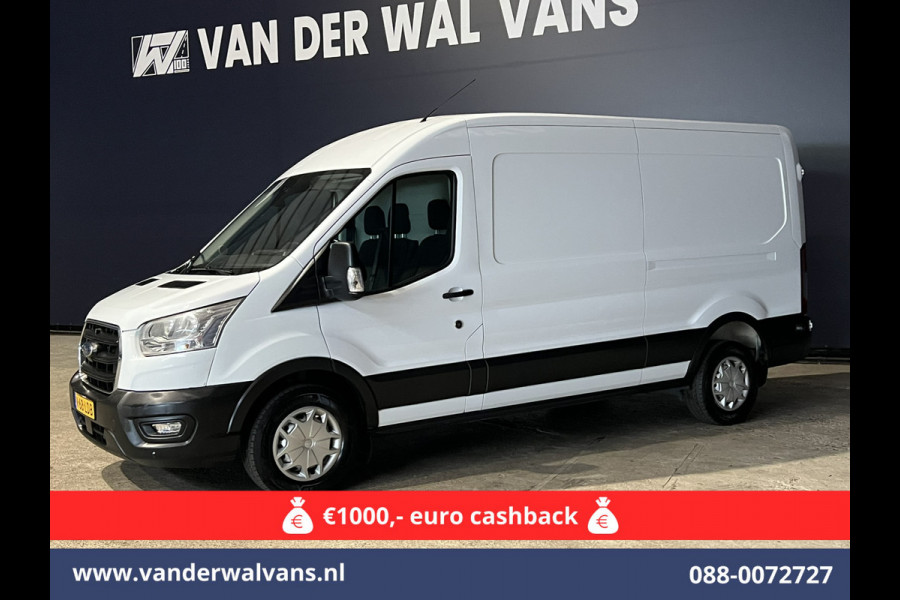 Ford Transit 2.0 TDCI 130pk L3H2 Euro6 Airco | Camera | Navigatie | Apple Carplay | Android Auto Cruisecontrol, Stoelverwarming, Parkeersensoren, Verwarmde voorruit, Bijrijdersbank