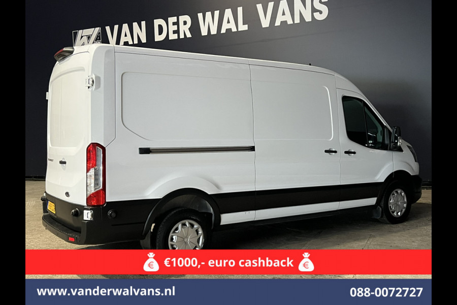 Ford Transit 2.0 TDCI 130pk L3H2 Euro6 Airco | Camera | Navigatie | Apple Carplay | Android Auto Cruisecontrol, Stoelverwarming, Parkeersensoren, Verwarmde voorruit, Bijrijdersbank