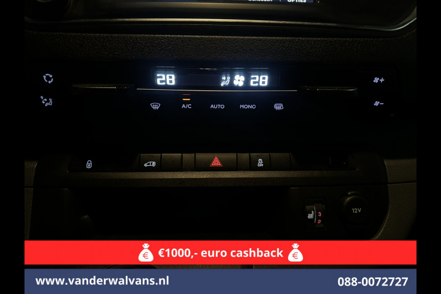 Peugeot Expert 1.6 BlueHDI Automaat L2H1 Euro6 Airco | 2x zijdeur | Trekhaak | Camera | Apple Carplay | Android Auto Cruisecontrol, Parkeersensoren, Stoelverwarming, Bijrijdersbank