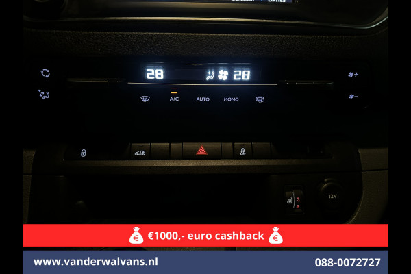 Peugeot Expert 1.6 BlueHDI Automaat L2H1 Euro6 Airco | 2x zijdeur | Trekhaak | Camera | Apple Carplay | Android Auto Cruisecontrol, Parkeersensoren, Stoelverwarming, Bijrijdersbank