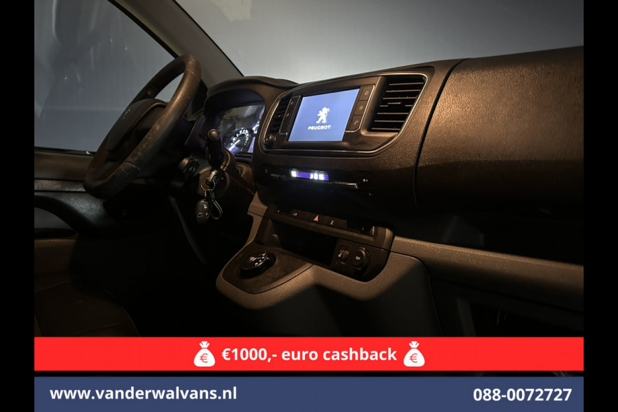 Peugeot Expert 1.6 BlueHDI Automaat L2H1 Euro6 Airco | 2x zijdeur | Trekhaak | Camera | Apple Carplay | Android Auto Cruisecontrol, Parkeersensoren, Stoelverwarming, Bijrijdersbank