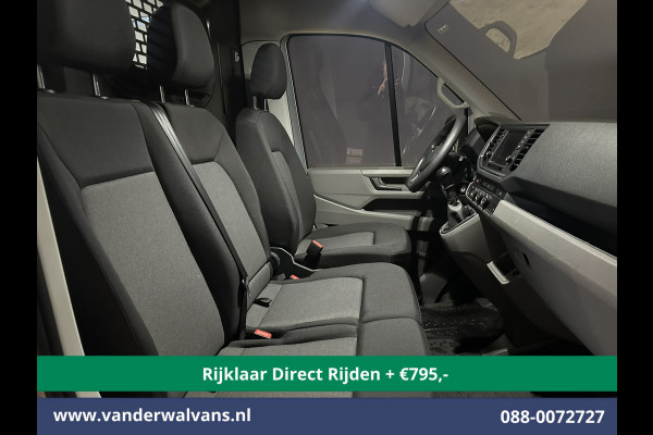 Volkswagen Crafter 2.0 TDI 140pk L3H3 L2H2 Euro6 *Rijklaar Direct Rijden* Airco | Navigatie | Apple Carplay | Android Auto | Cruisecontrol Bijrijdersbank, 3000kg trekvermogen, zilver