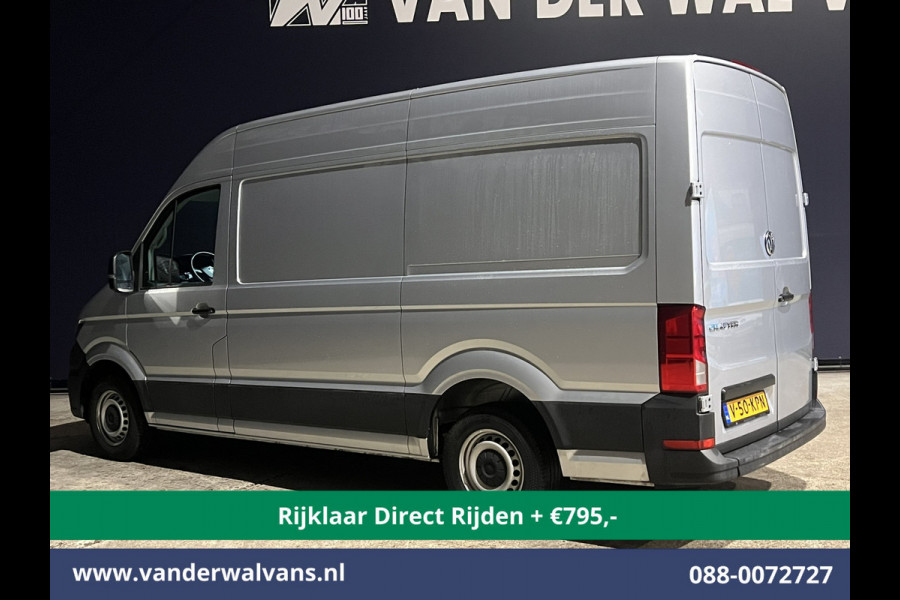 Volkswagen Crafter 2.0 TDI 140pk L3H3 L2H2 Euro6 *Rijklaar Direct Rijden* Airco | Navigatie | Apple Carplay | Android Auto | Cruisecontrol Bijrijdersbank, 3000kg trekvermogen, zilver