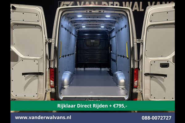 Volkswagen Crafter 2.0 TDI 140pk L3H3 L2H2 Euro6 *Rijklaar Direct Rijden* Airco | Navigatie | Apple Carplay | Android Auto | Cruisecontrol Bijrijdersbank, 3000kg trekvermogen, zilver