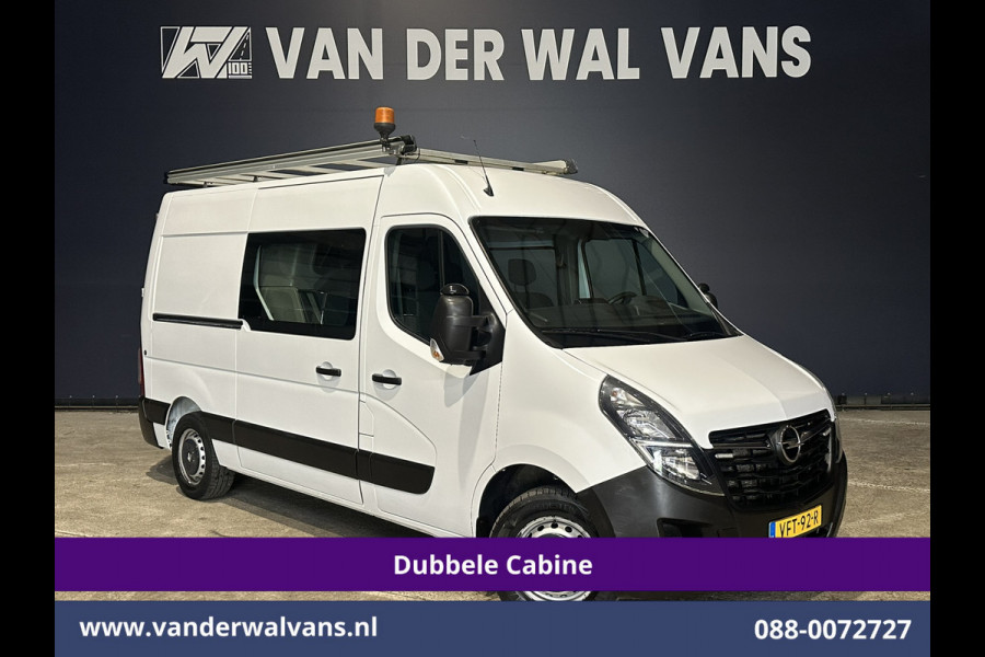 Opel Movano 2.3 Turbo 150pk L2H2 Dubbele Cabine Inrichting Euro6 Airco | Imperiaal | 2500kg Trekhaak | Camera | Navigatie 5-Zits, LED, Cruisecontrol, Parkeersensoren