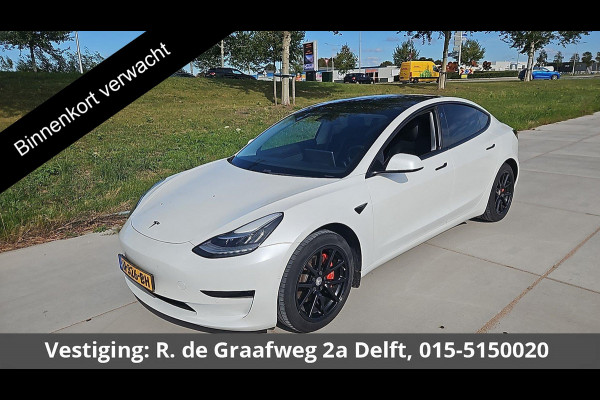 Tesla Model 3 Long Range AWD 75 kWh (351 PK) 500 km actieradius | ACCU 90% | Navigatie | Panoramadak | Stoelverwarming | Leder |