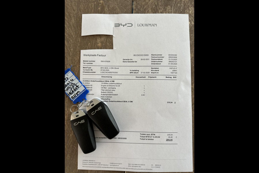 BYD SEAL U 1.5 DM-i FWD Boost DIRECT LEVERBAAR | BYD VOLLEDIGE FABRIEKSGARANTIE TOT 02-2031 OF 150.000KM| PLUG IN HYBRIDE | BOMVOL OPTIES