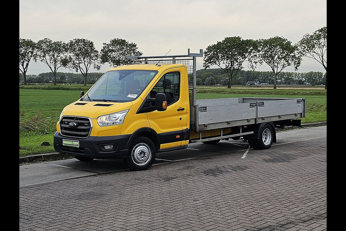 Ford Transit 350 2.0 TDCI L5H1 Open-Laadbak 5 meter! Euro6 Airco Dubbellucht!
