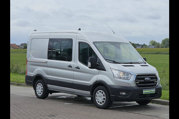 Ford Transit 350 2.0 TDCI L2H2 DC Trend Leer Cruise Trekhaak Carplay