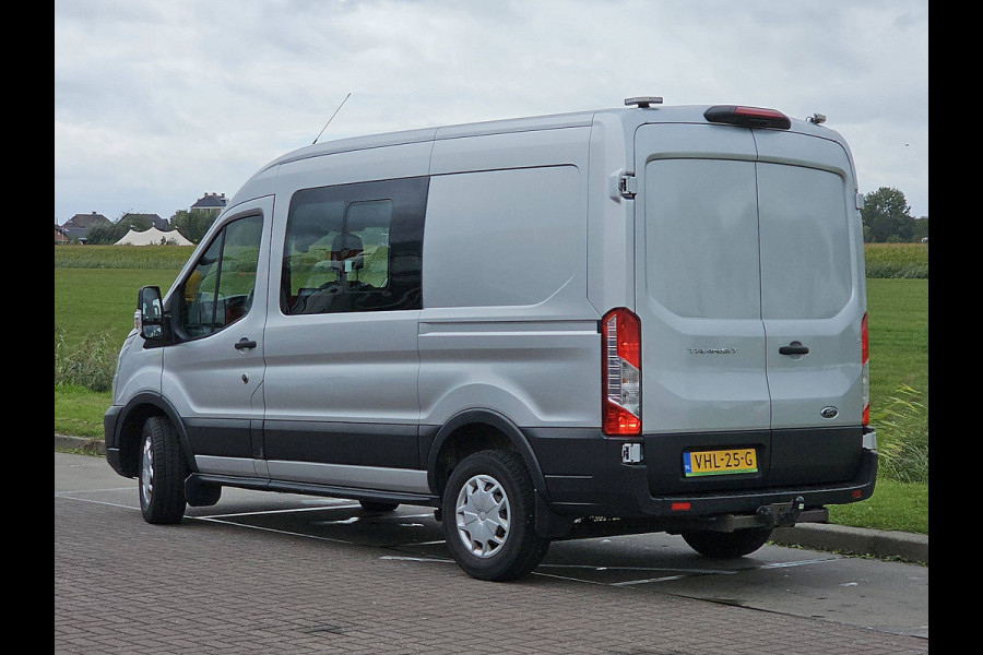 Ford Transit 350 2.0 TDCI L2H2 DC Trend Leer Cruise Trekhaak Carplay