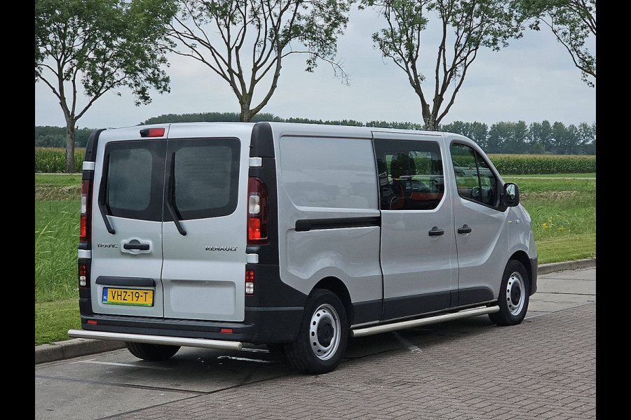 Renault Trafic 2.0 dCi 145 T29 L2H1 DC Comfort Airco Automaat Navi Sidebars Euro6 145Pk NAP 1e Eigenaar!